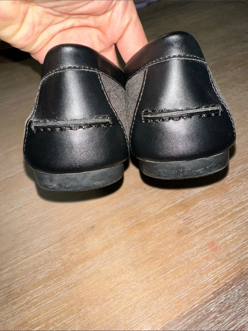 Coach Black Signature Canvas & Patent Loafers